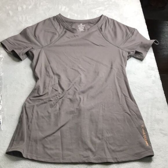 Tommy Copper Short SLeeve Compression Top & Adjustable Back Support Leggings L - Picture 2 of 12